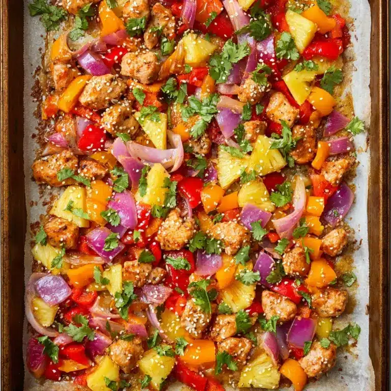 Hawaiian Chicken Sheet Pan Meal (Whole30, Paleo, Low Carb) Recipe