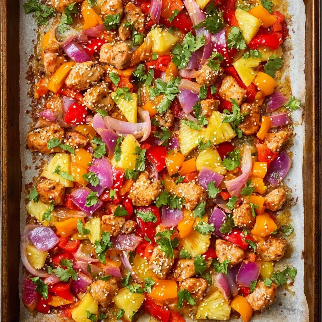 Hawaiian Chicken Sheet Pan Meal (Whole30, Paleo, Low Carb) Recipe - Recipe Image