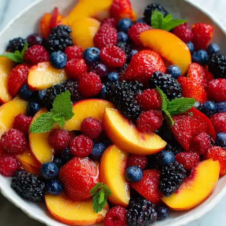 Peach Berry Fruit Salad Recipe