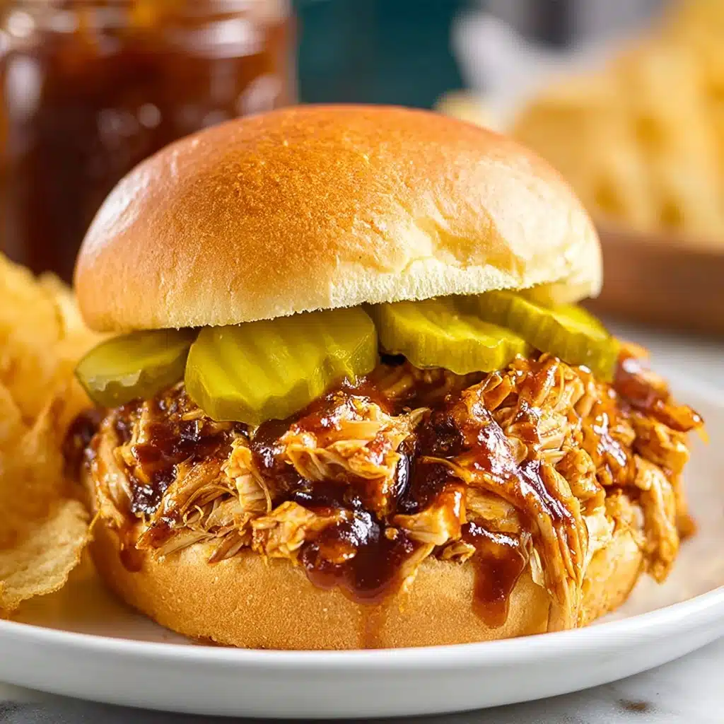 Slow Cooker Hot Honey Chicken Sandwiches Recipe - Recipe Image