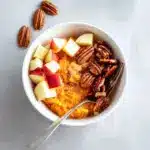Cozy Fall Sweet Potato Breakfast Bowl with Apple & Pecans
