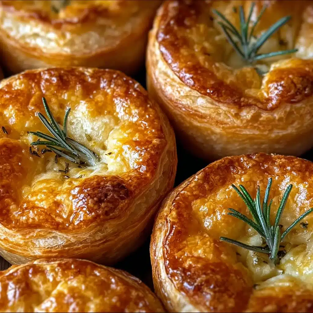 Golden Crust Garlic Rosemary Focaccia Muffins Recipe - Recipe Image