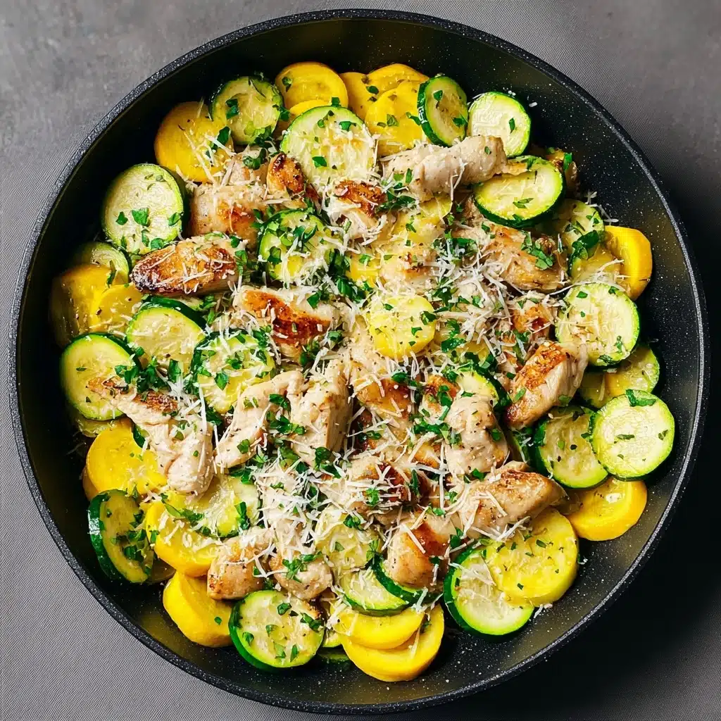 Healthy Chicken Breast with Zucchini and Squash Recipe - Recipe Image