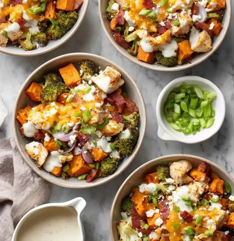 Buffalo Chicken Sweet Potato Casserole Recipe