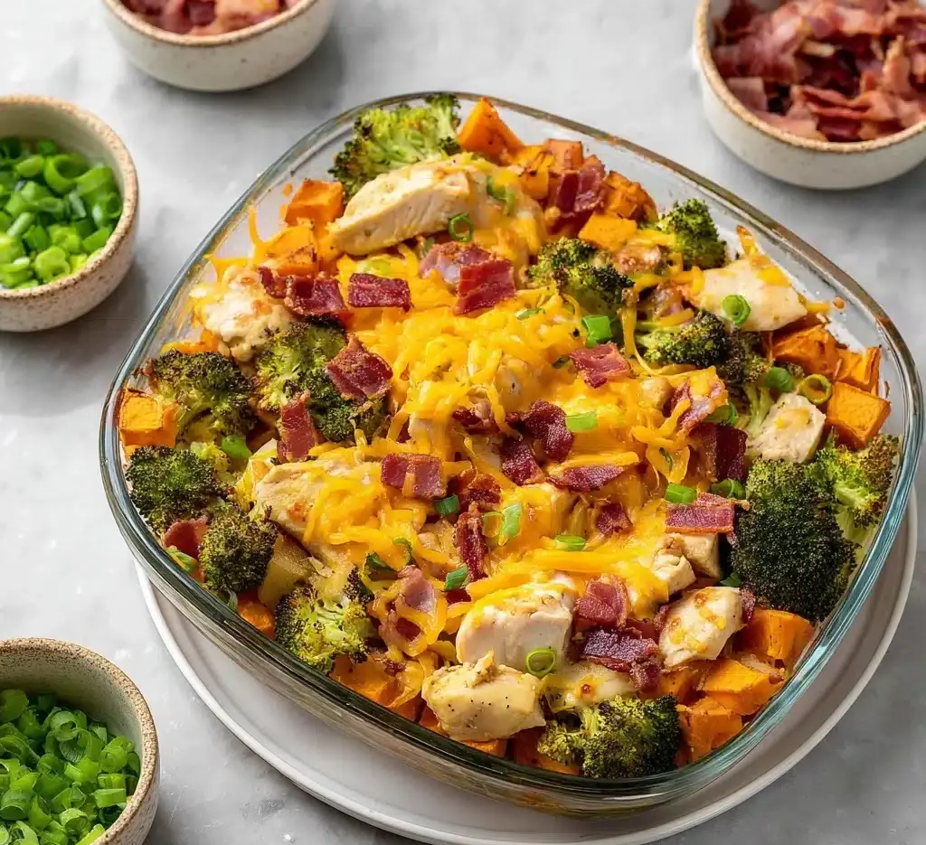 Buffalo Chicken Sweet Potato Casserole Recipe