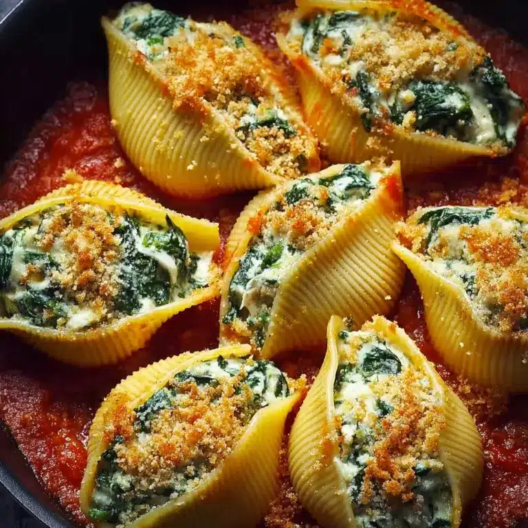 Spinach and Ricotta Stuffed Shells Recipe