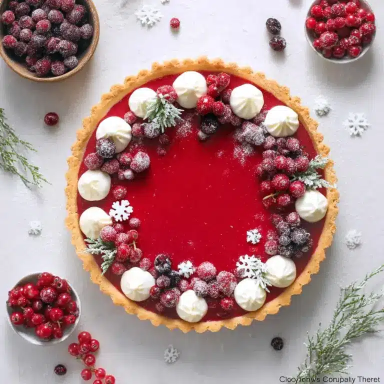 Cranberry Custard Pie Recipe