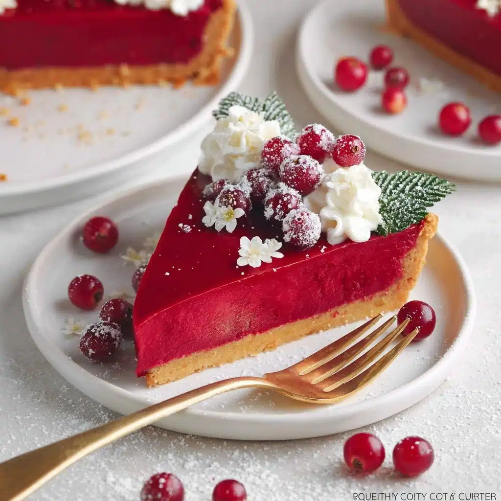 Cranberry Custard Pie Recipe - Recipe Image