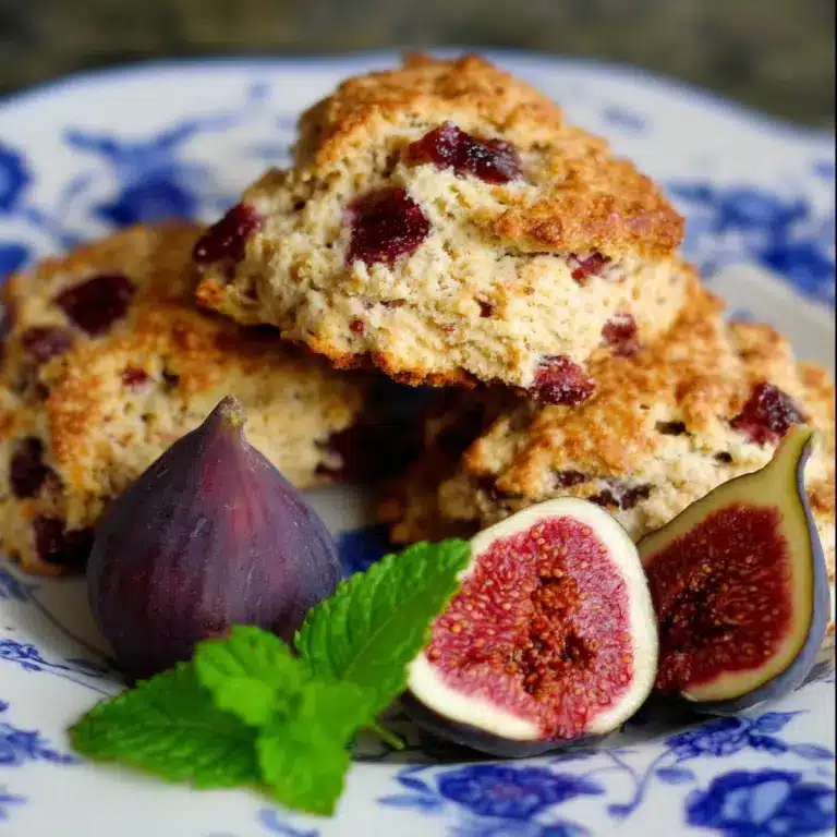 Fig Scones made with Fresh Figs and Walnuts Recipe
