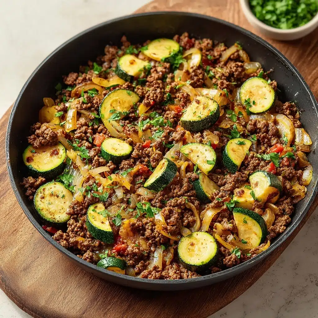 Zucchini and Ground Beef Skillet Recipe - Recipe Image