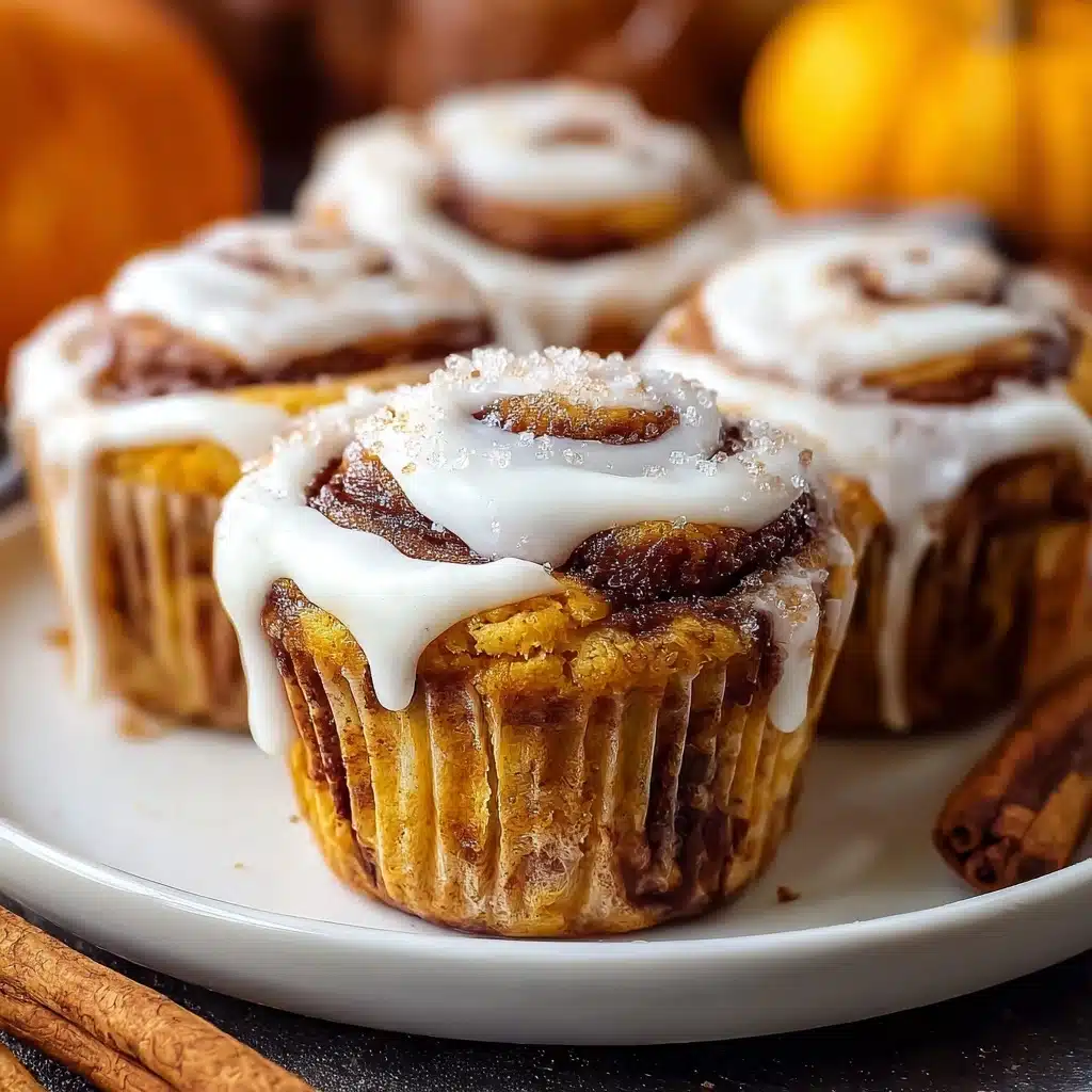Pumpkin Cinnamon Roll Muffins Recipe - Recipe Image