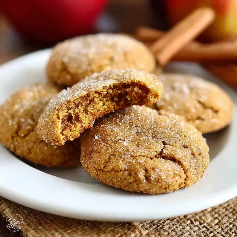 Soft Batch Apple Cider Gingersnap Cookies Recipe
