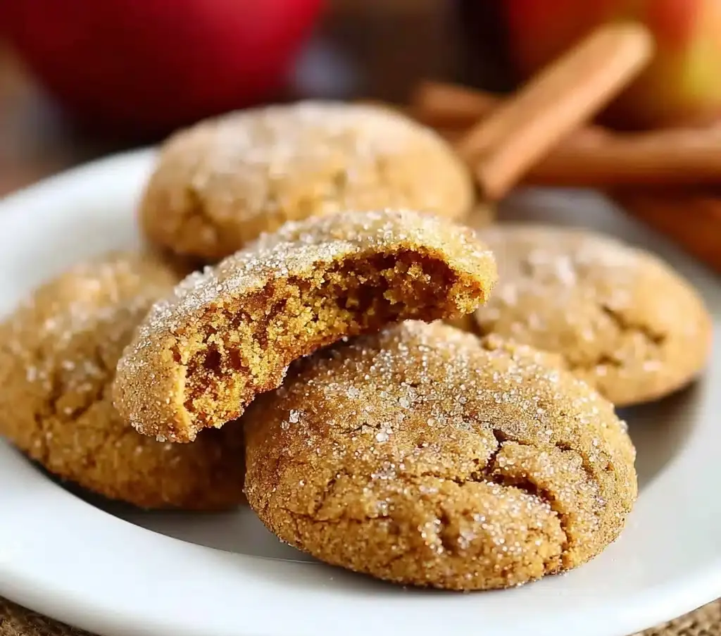 Soft Batch Apple Cider Gingersnap Cookies Recipe