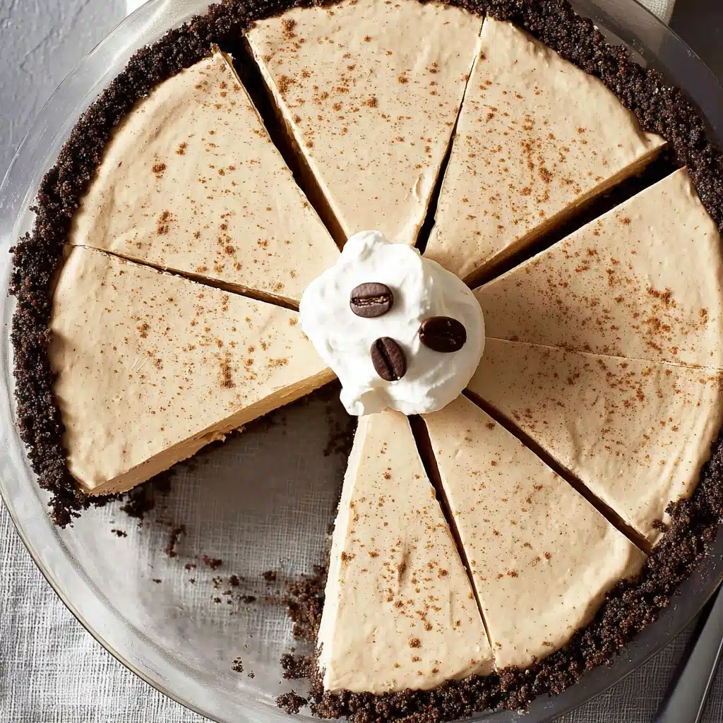 Creamy Coffee Pie Recipe (No Bake, 6 Ingredients) Recipe - Recipe Image