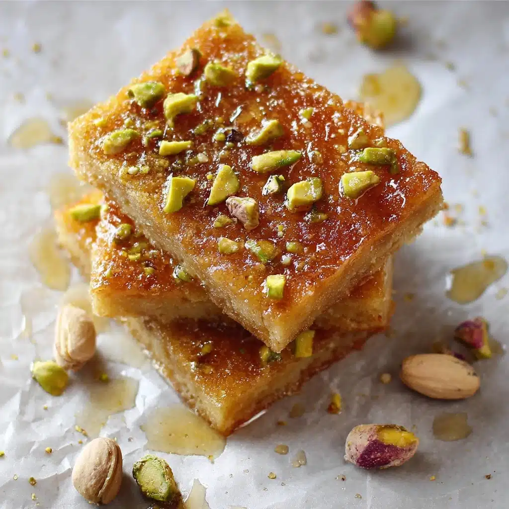 Brown Butter and Honey Pistachio Cookie Bars Recipe - Recipe Image
