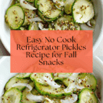 No Cook Refrigerator Pickles Recipe