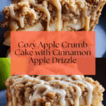 Apple Crumb Cake with Cinnamon Apple Drizzle Recipe