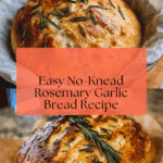 Rustic No-Knead Rosemary Garlic Bread Recipe