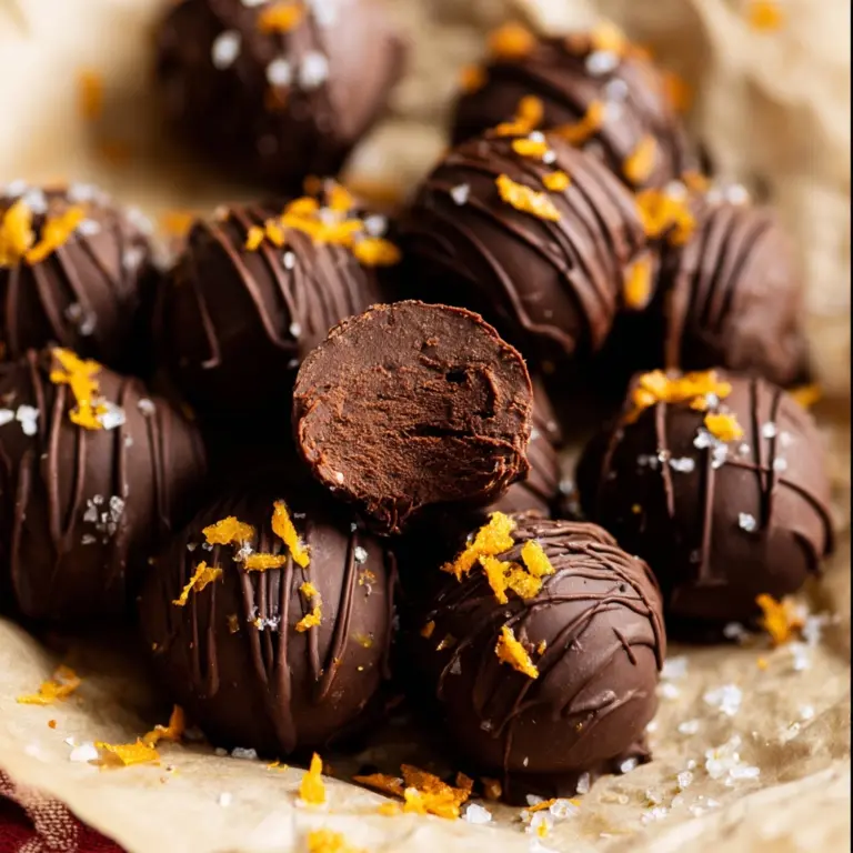 Juicy Orange Chocolate Christmas Truffles Recipe
