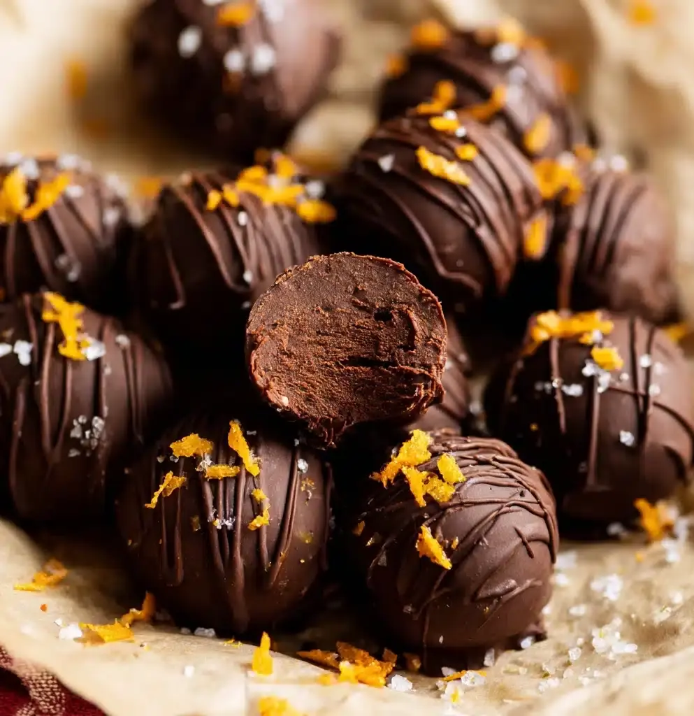 Juicy Orange Chocolate Christmas Truffles Recipe