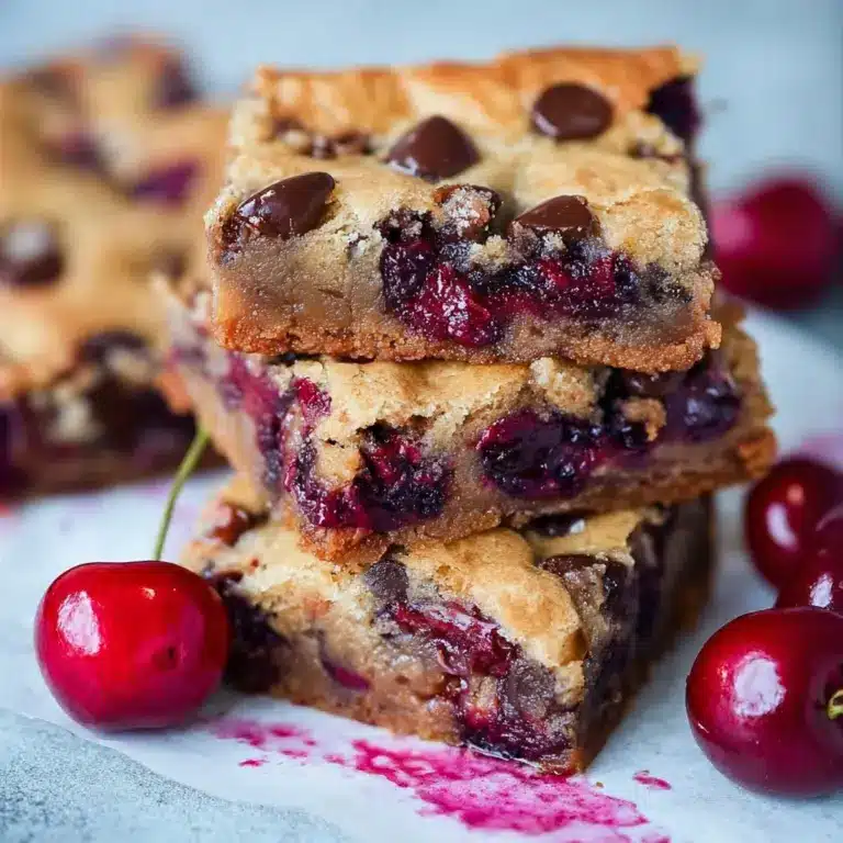 Chocolate Chip Cherry Bars Recipe