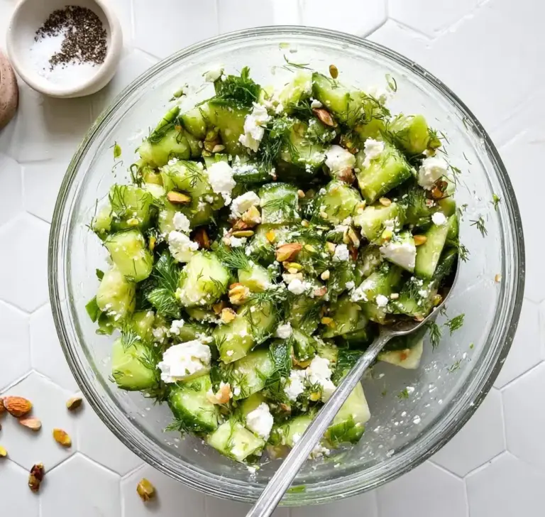 Smashed Cucumber Salad - With Feta and Dill Recipe