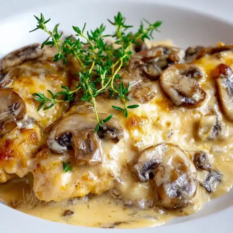 Mushroom Asiago Chicken Recipe