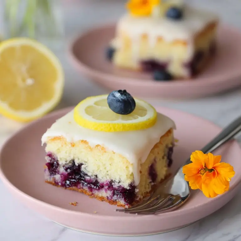 Lemon Blueberry Sheet Cake Recipe