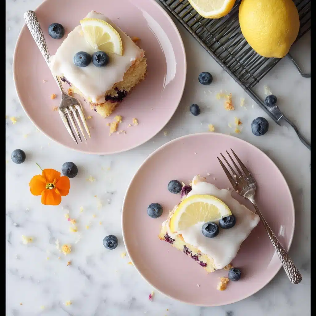 Lemon Blueberry Sheet Cake Recipe - Recipe Image