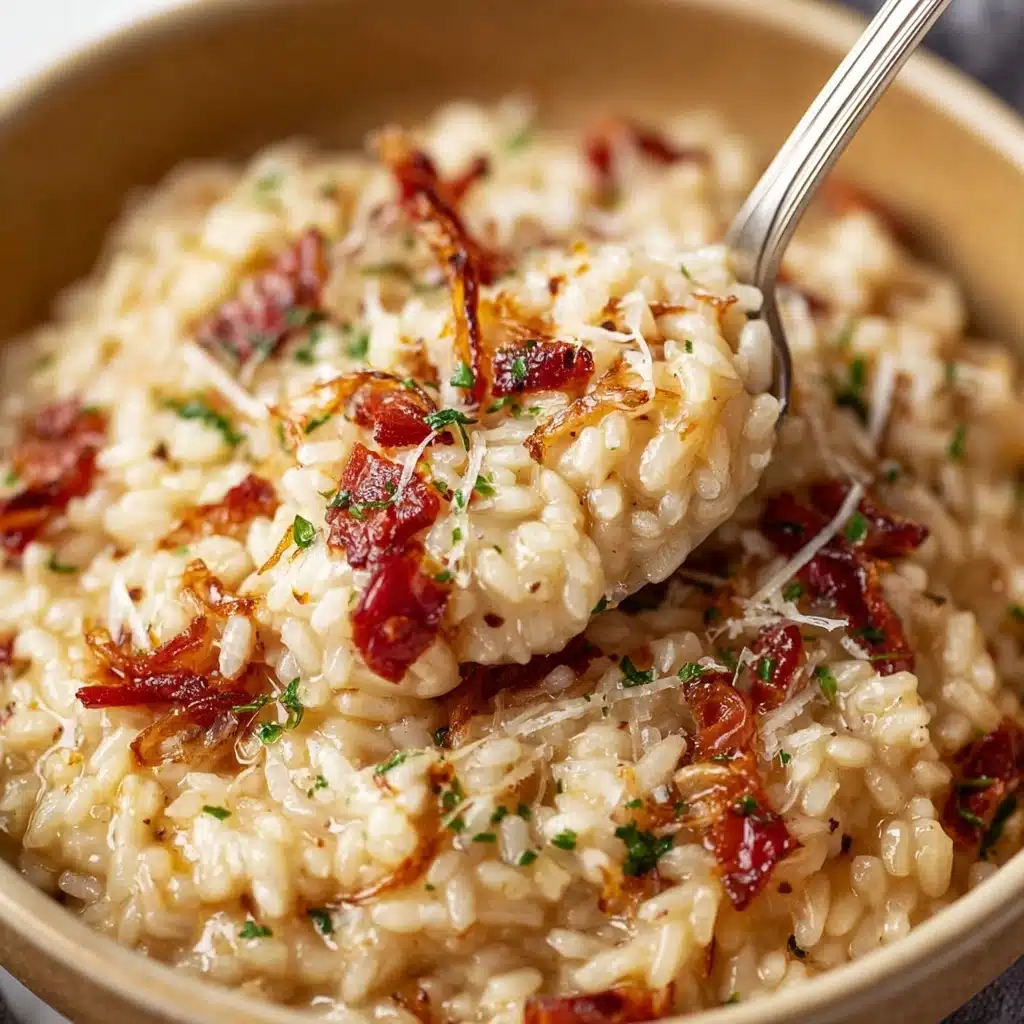 Caramelized Onion, Bacon, and Parmesan Risotto Recipe - Recipe Image