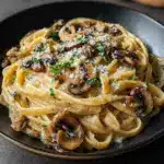 Caramelized Leek and Mushroom Gruyere Pasta Recipe