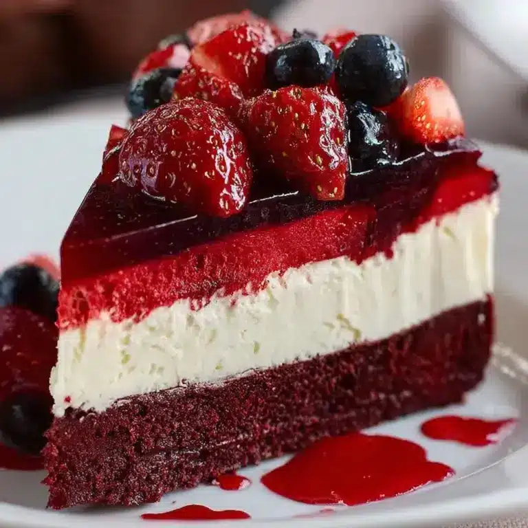 Red Velvet Strawberry Cheesecake Recipe
