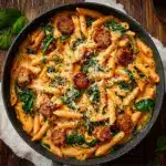 One Pot Creamy Cajun Sausage Pasta (30-Minutes) Recipe