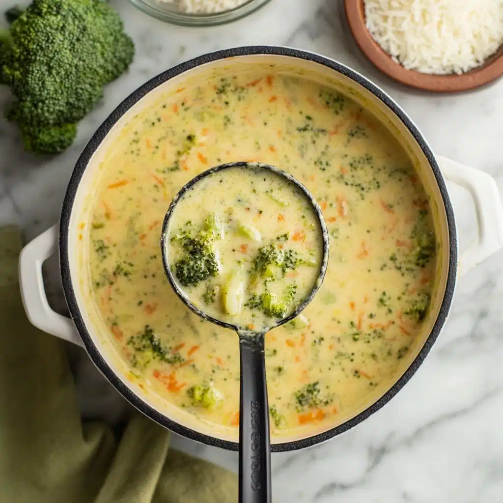 High Protein Broccoli Cheddar Soup Recipe - Recipe Image