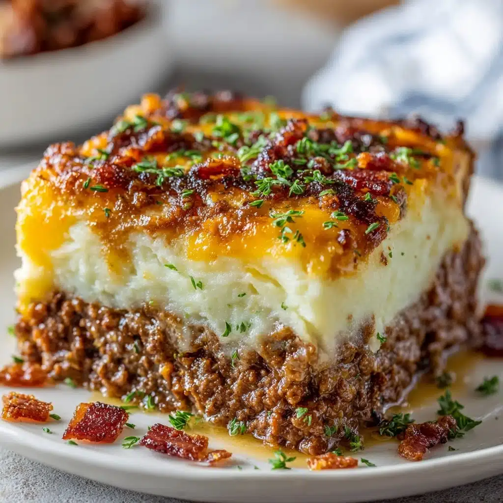 Meatloaf with Mashed Potatoes and Cheese Recipe - Recipe Image