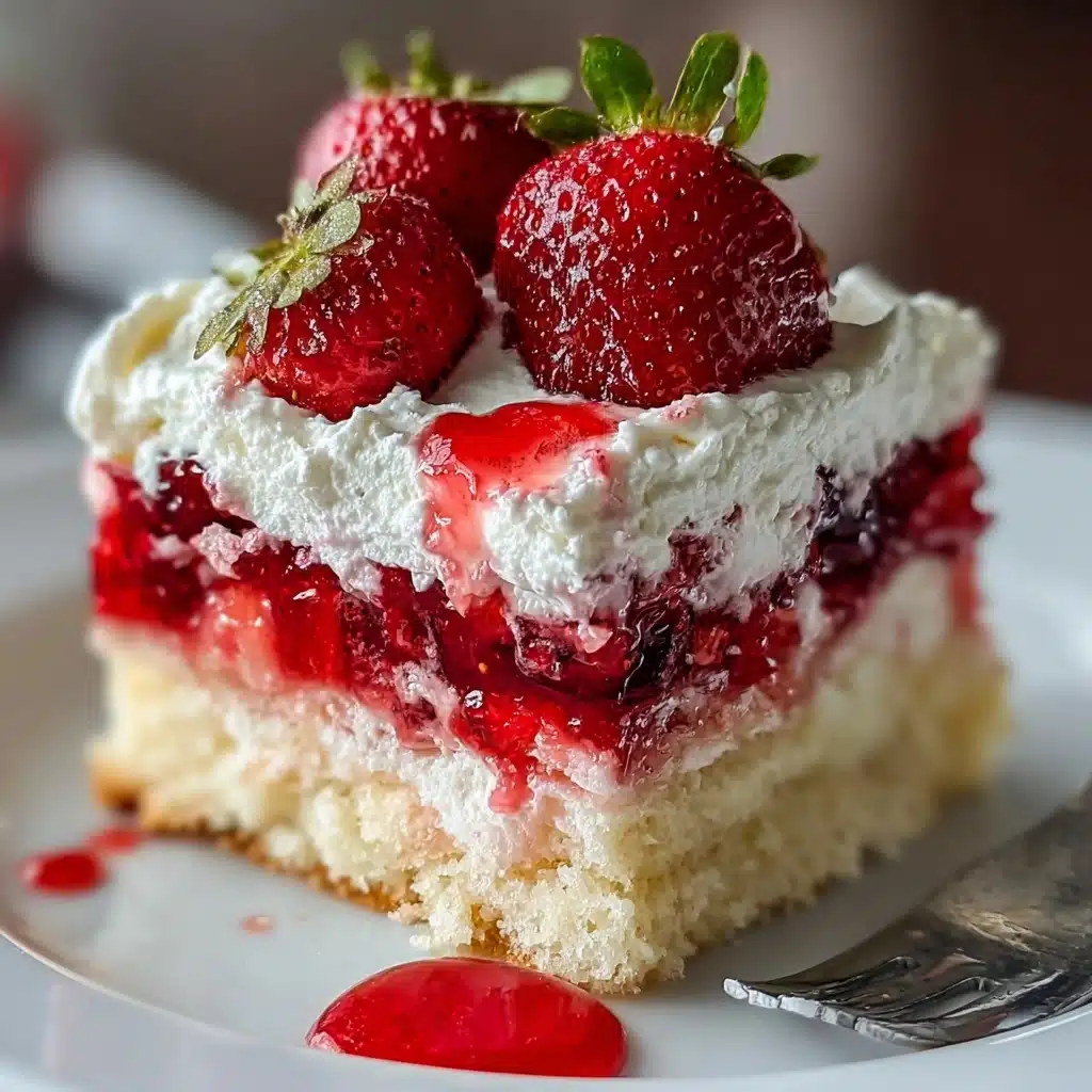 Strawberry Earthquake Cake Recipe - Recipe Image