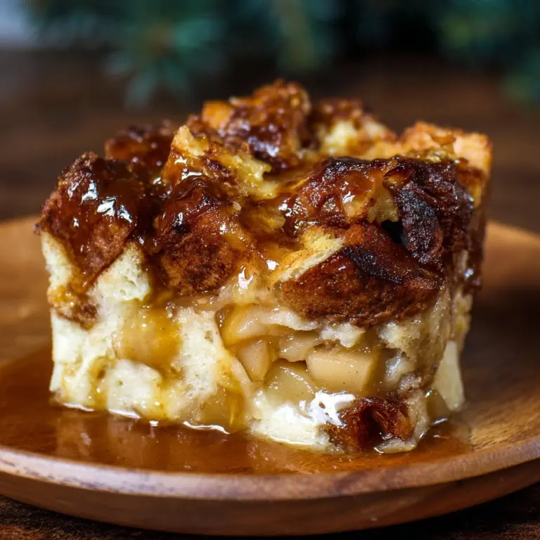 Cardamom Pear Bread Pudding Recipe