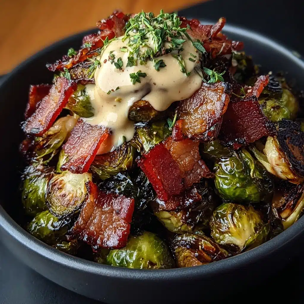 Honey-Glazed Roasted Brussels Sprouts with Bacon Recipe - Recipe Image