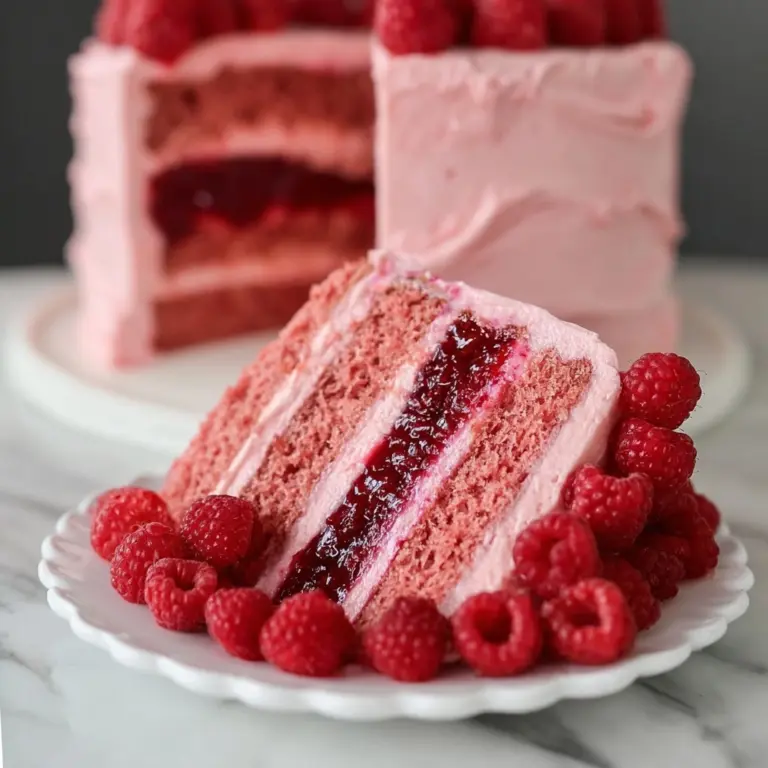Fresh Raspberry Layer Cake Recipe