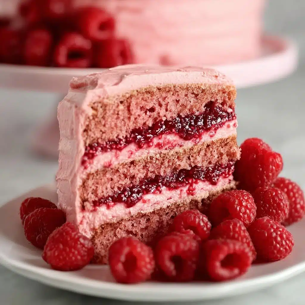 Fresh Raspberry Layer Cake Recipe - Recipe Image