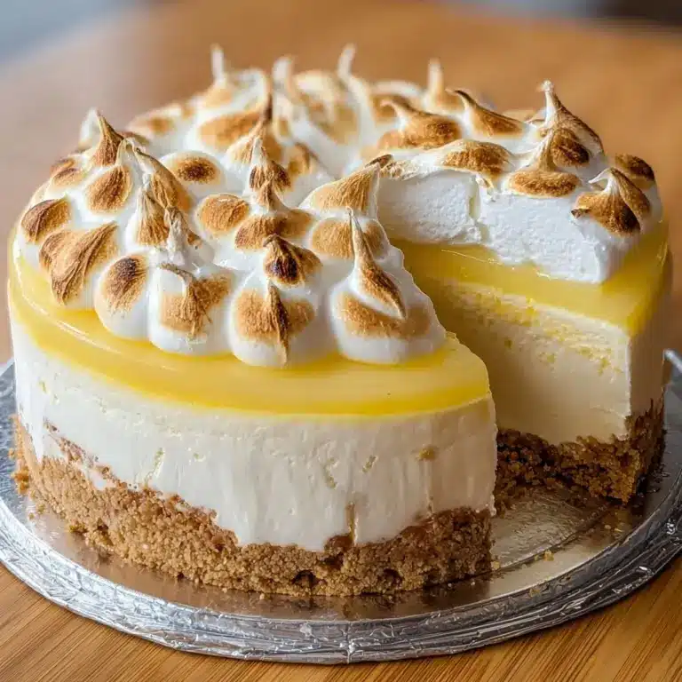 Triple Lemon Meringue Cheesecake Recipe