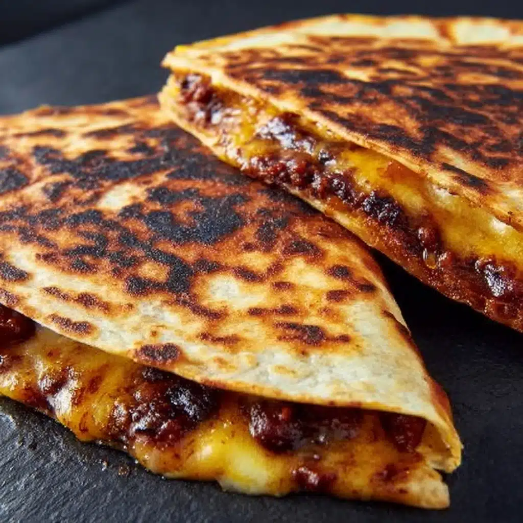 Blackstone Hot Honey BBQ Chicken Quesadillas Recipe - Recipe Image