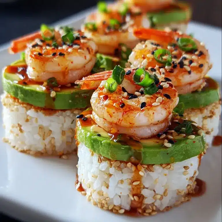 SPICY SHRIMP SUSHI STACKS Recipe