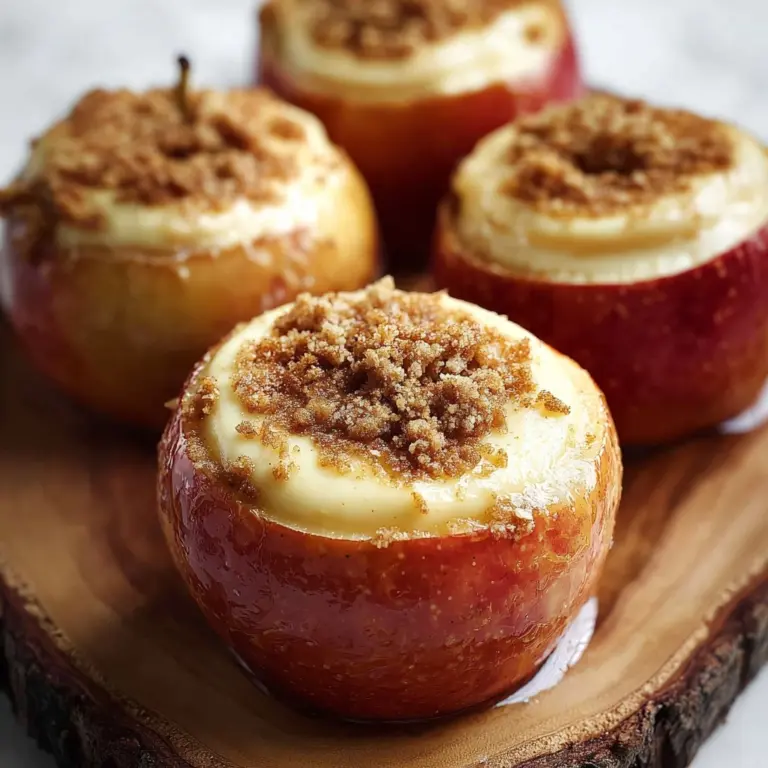 Cheesecake Stuffed Baked Apples Recipe