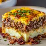 Meatloaf with Mashed Potatoes and Cheese Recipe