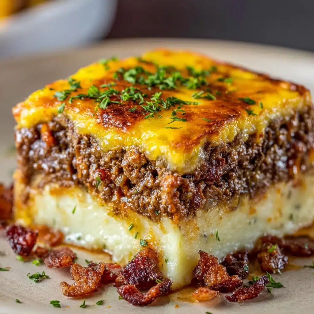 Meatloaf with Mashed Potatoes and Cheese Recipe - Recipe Image