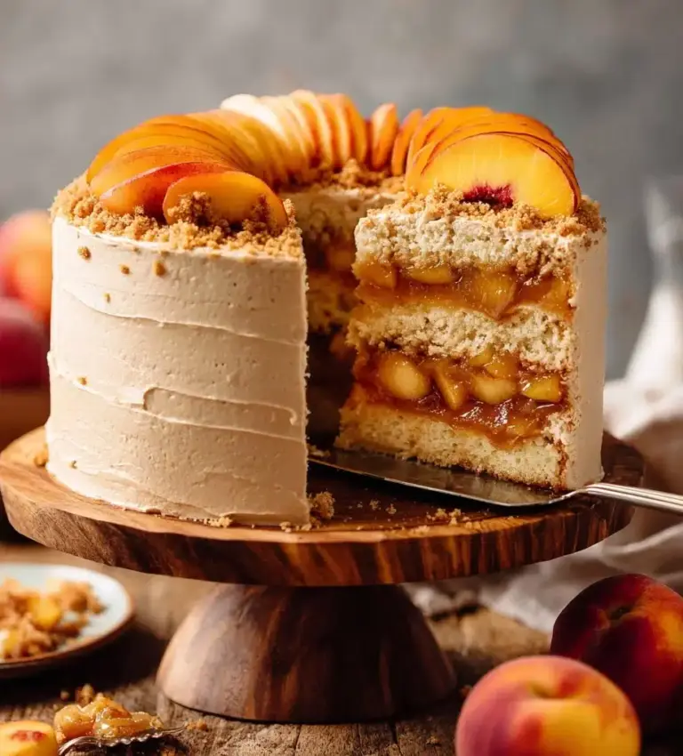 Peach Cobbler Cake Recipe