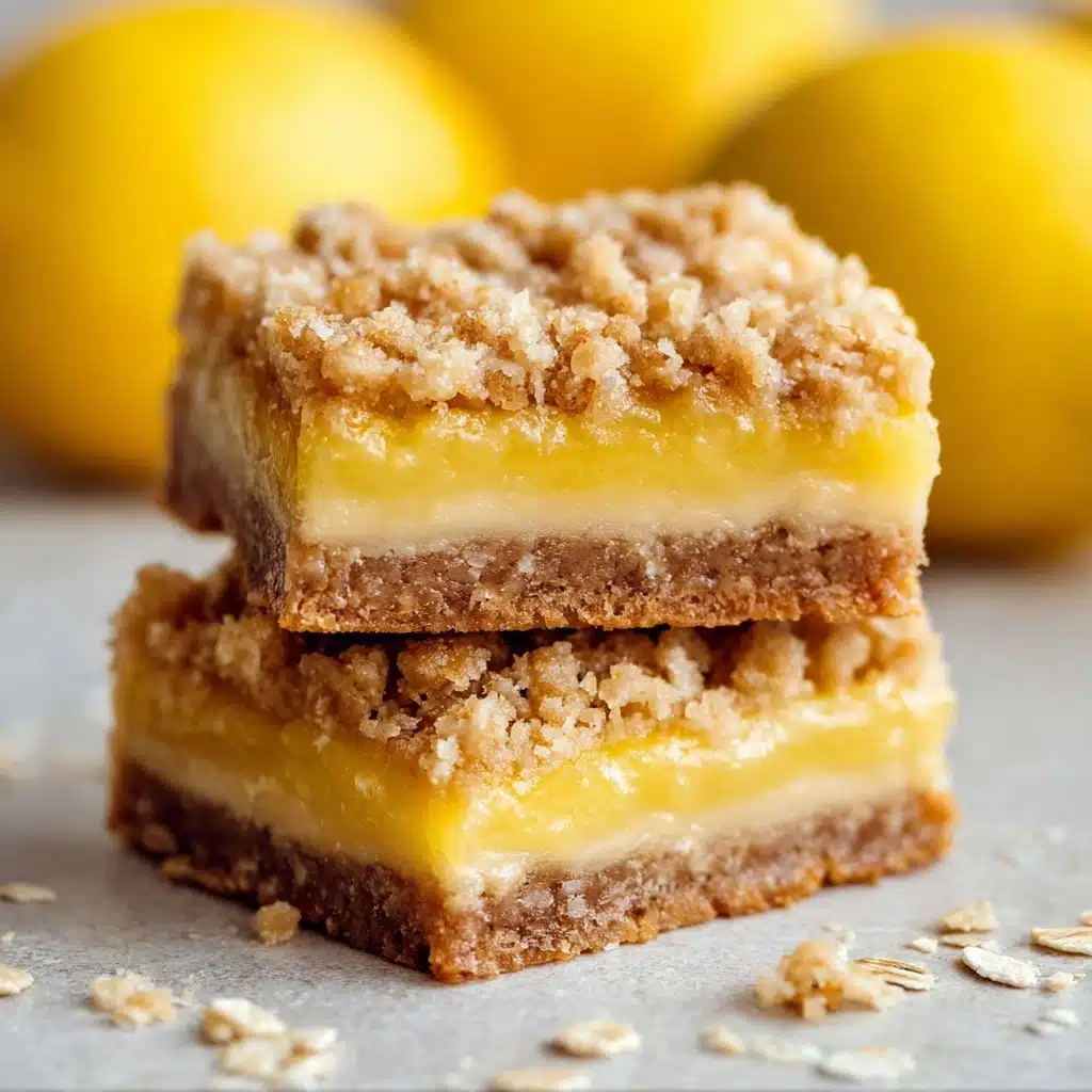 Lemon Oatmeal Crumble Bars Recipe - Recipe Image
