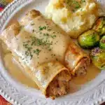 Easy Turkey & Stuffing Roll Ups with Creamy Gravy Recipe
