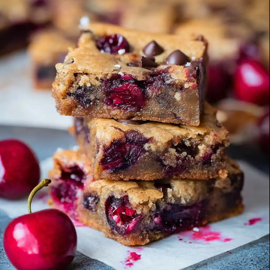 Chocolate Chip Cherry Bars Recipe - Recipe Image